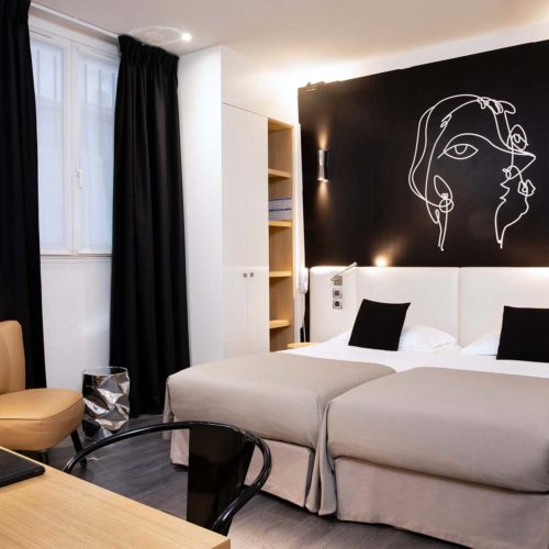 chambre-twin-hotel-montparnasse-saint-germain